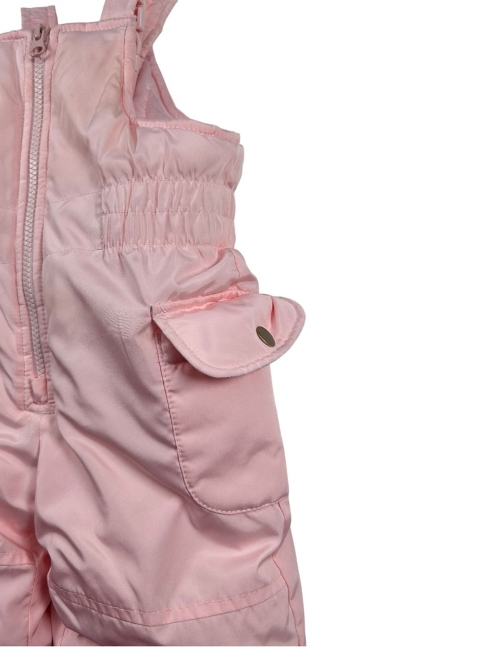 Carter’s Pink Snow Bib Pants 18 Months Baby Girl Winter Snowsuit Overalls - Picture 3 of 7